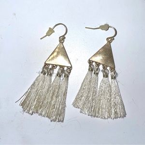 Francesca’s Gold Tassel Earrings